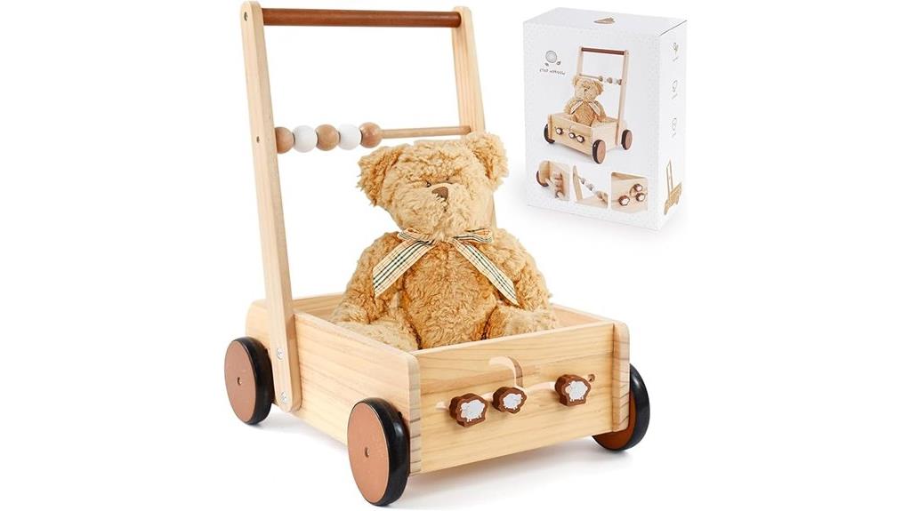 wooden baby walker toy