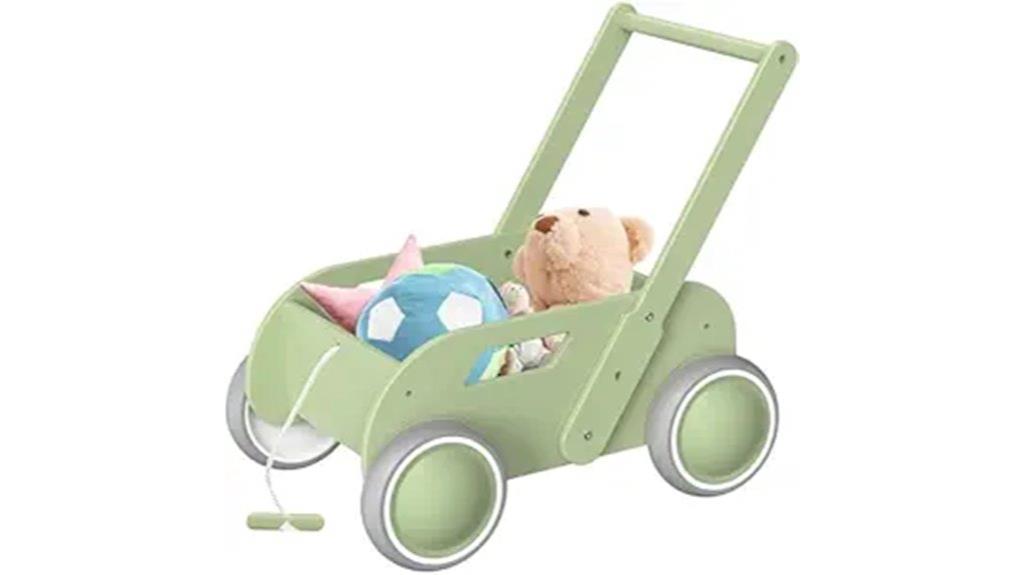 wooden baby walker with activities