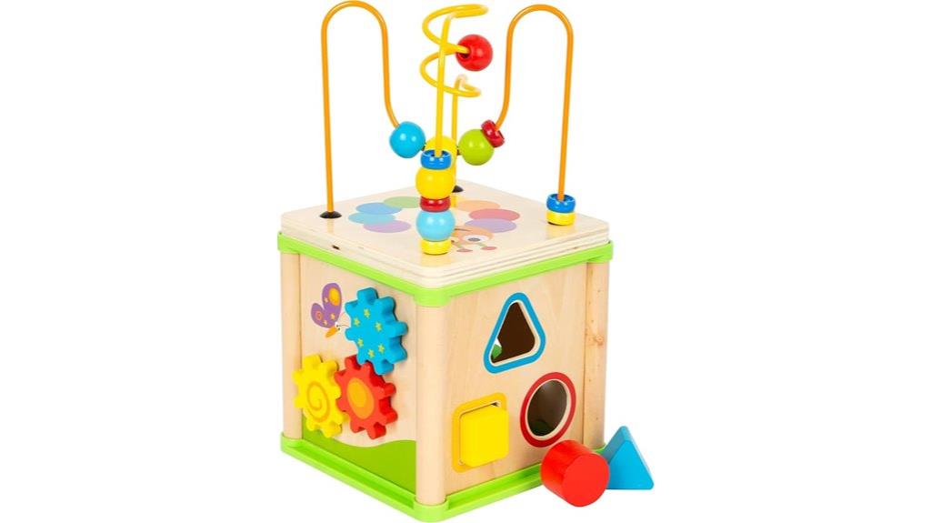 wooden bugs activity cube