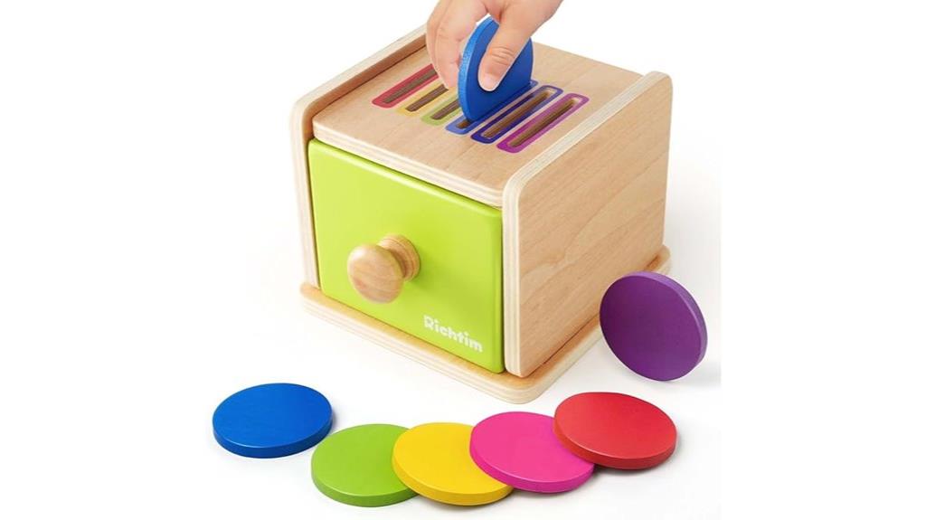 wooden color sorting toy