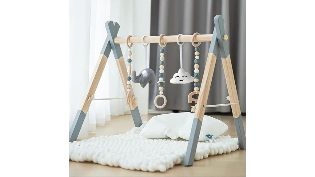 wooden foldable play frame