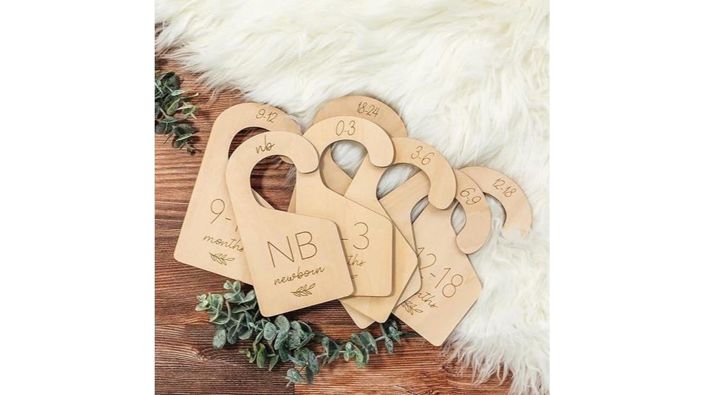 wooden nursery closet dividers