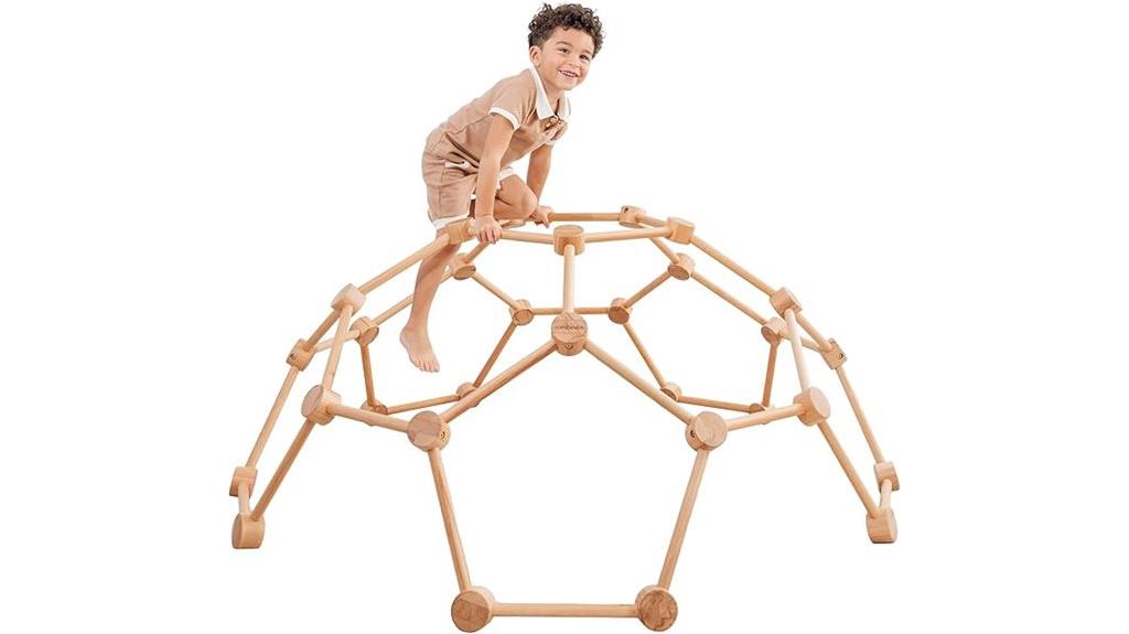 wooden toddler play gym