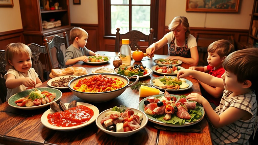 family mealtimes and child education