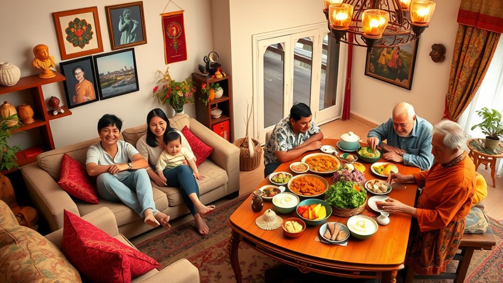 family support shapes households