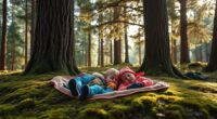 outdoor naps and nature play