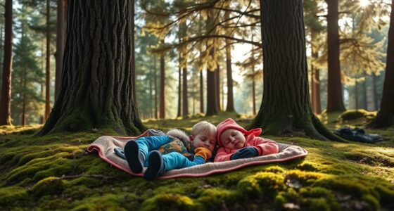 outdoor naps and nature play