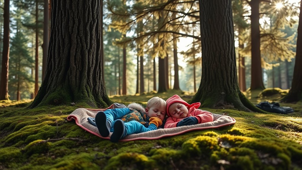 outdoor naps and nature play