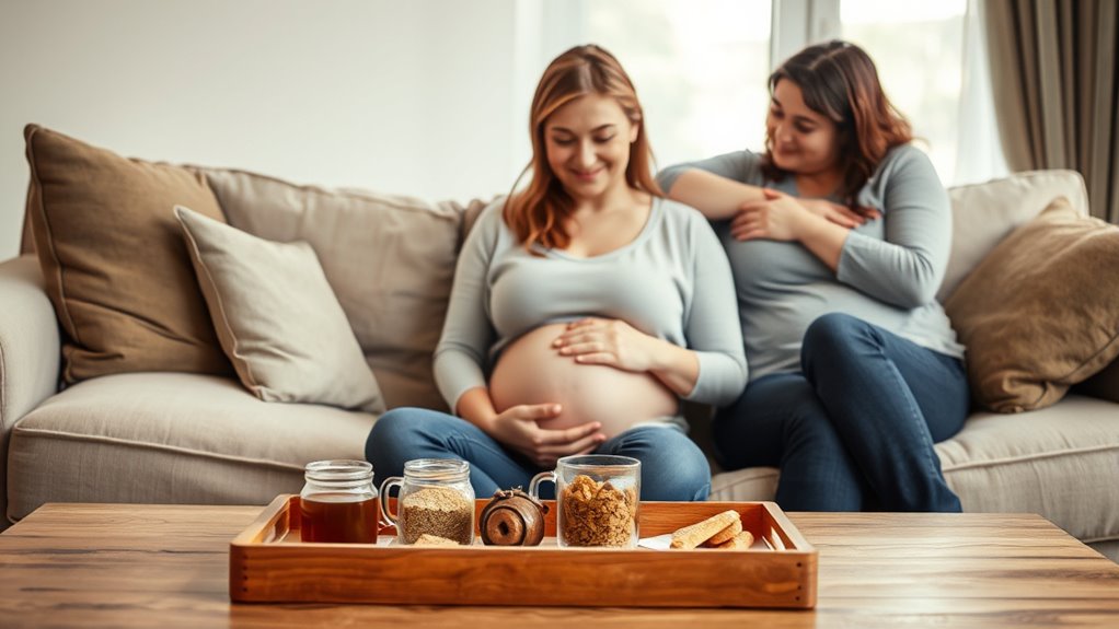 supportive friends during pregnancy