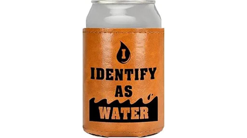 leather cooler gag gift