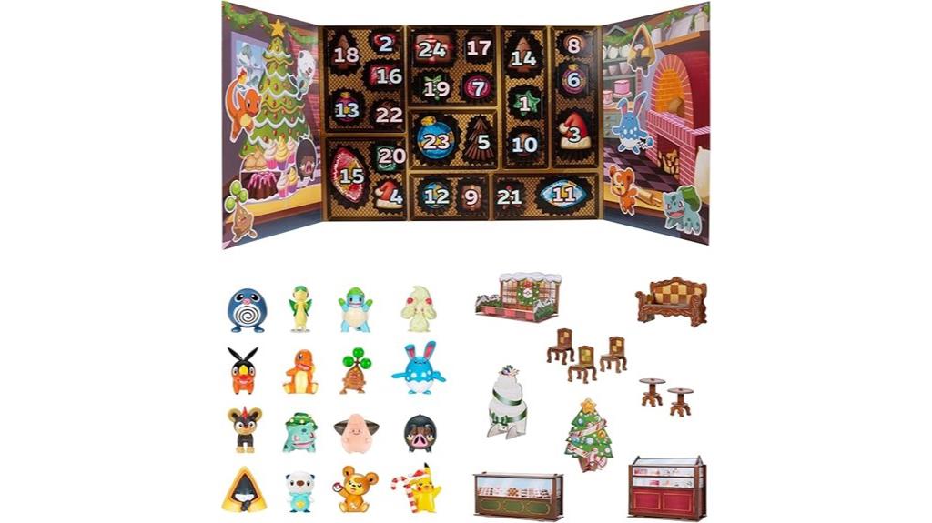 pok mon holiday figure calendar