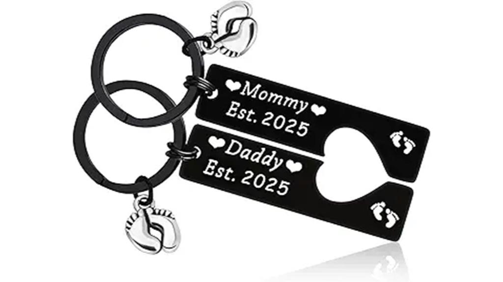 pregnancy announcement jewelry keychain