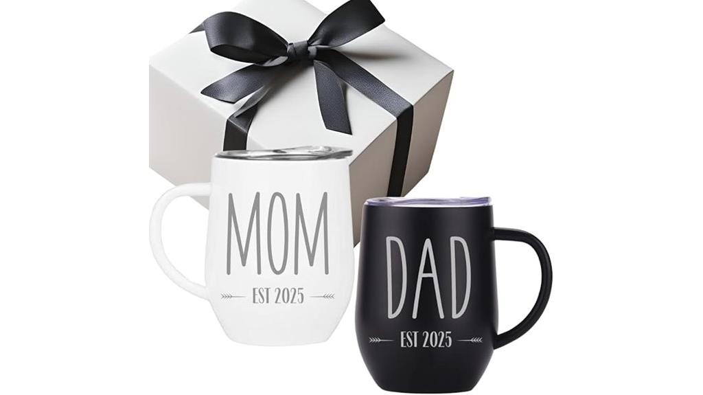 pregnancy gift engraved tumblers