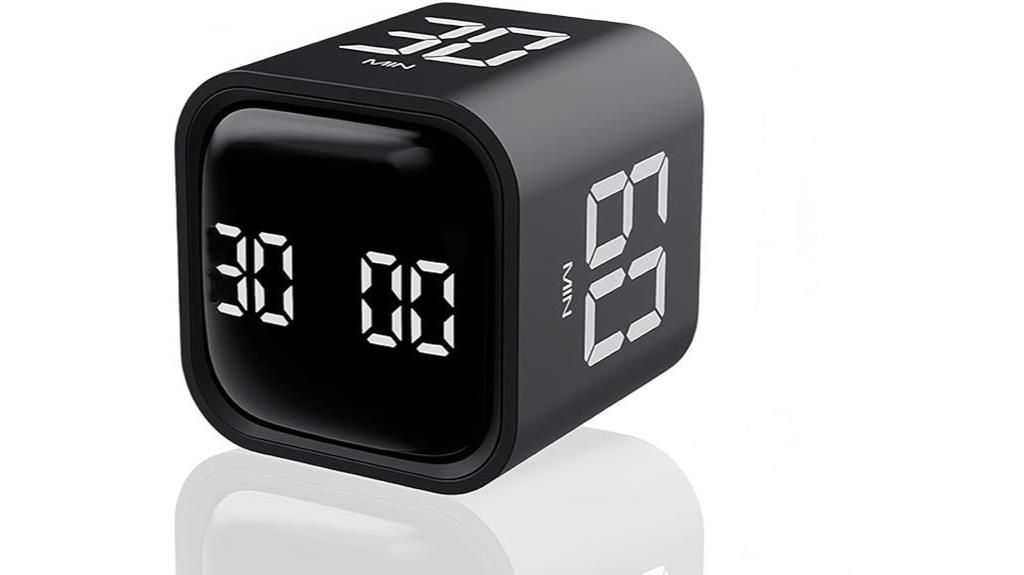 rechargeable black digital timer