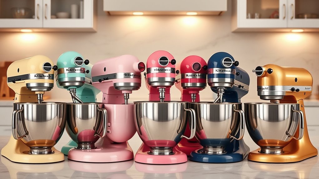 top kitchenaid mixer colors
