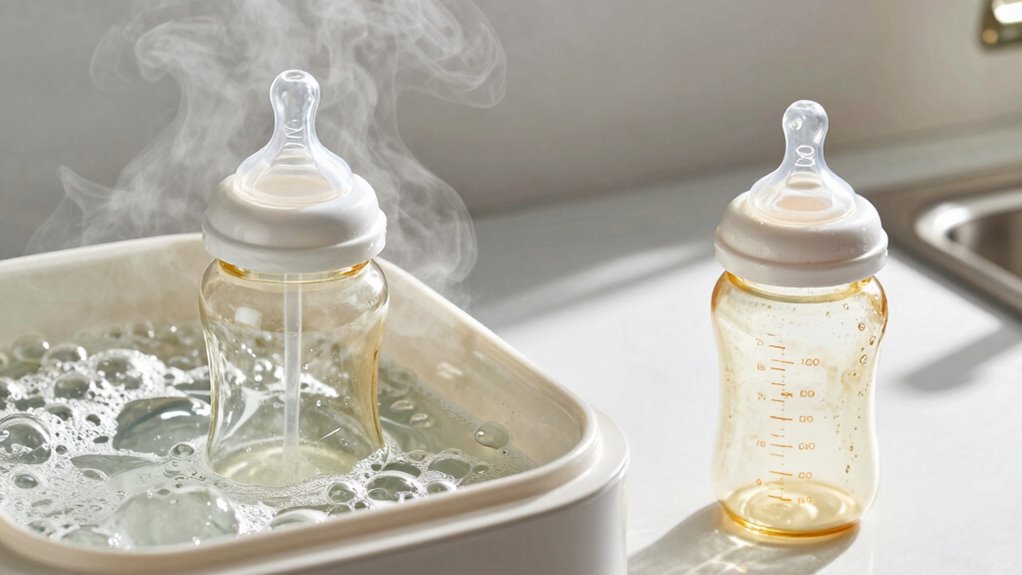 avoid excessive bottle sterilization