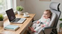 baby friendly home office