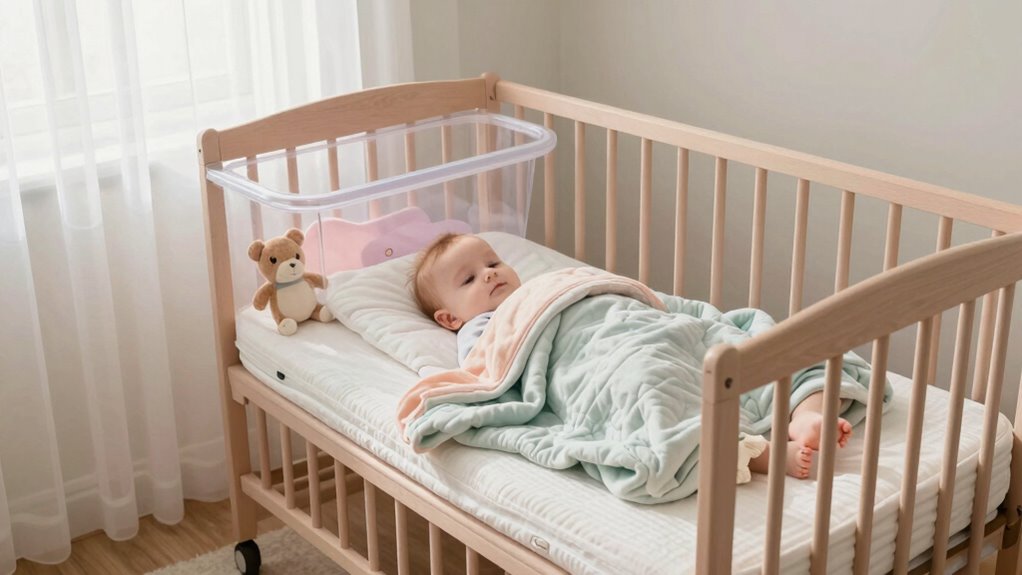 baby outgrowing bassinet