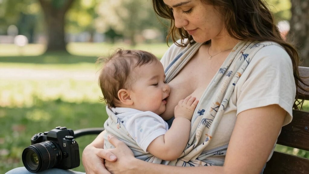 breastfeeding with babywearing