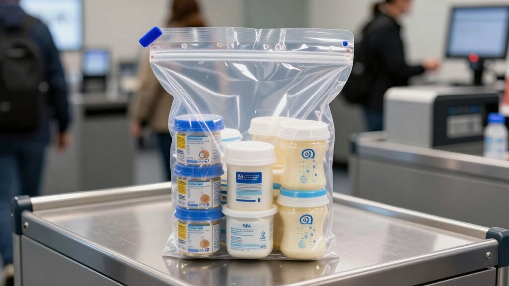 carrying baby formula security