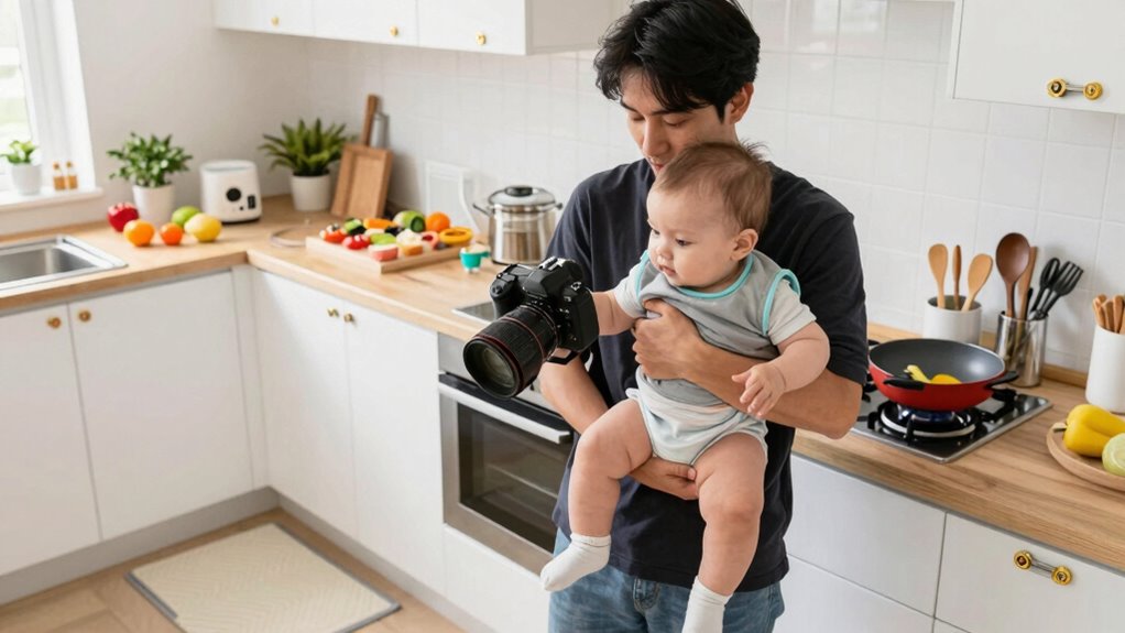 child safe cooking zone setup