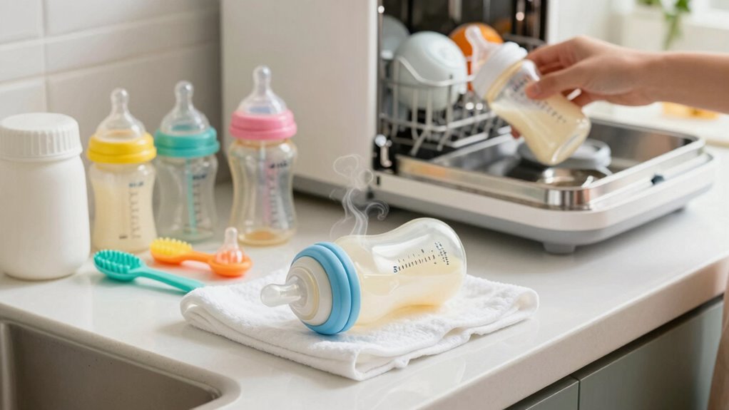 daily baby bottle cleaning routine