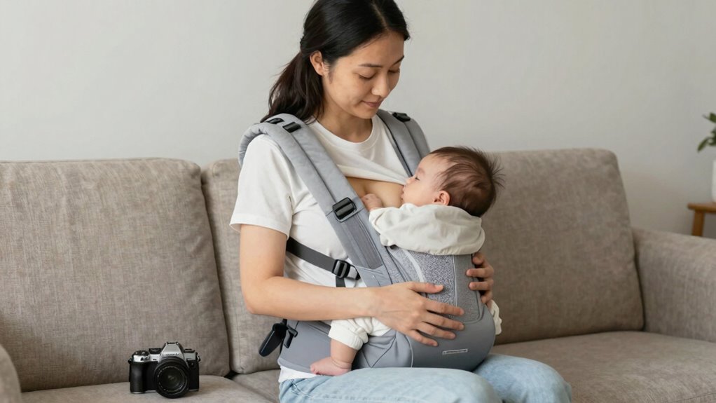 discreet breastfeeding carrier features