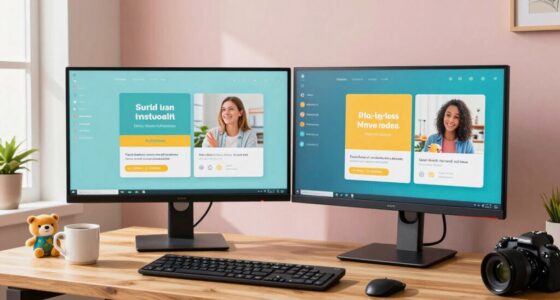 dual kids monitor setup