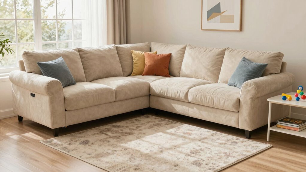 durable washable family friendly sofa