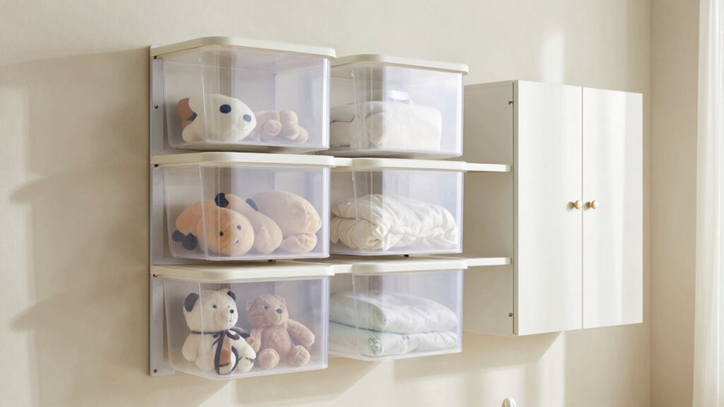 dust resistant nursery storage