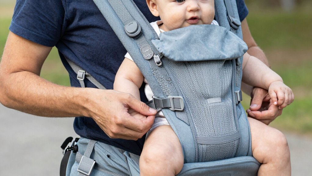 ensure baby s hips are supported