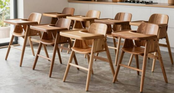 ergonomic wooden high chairs