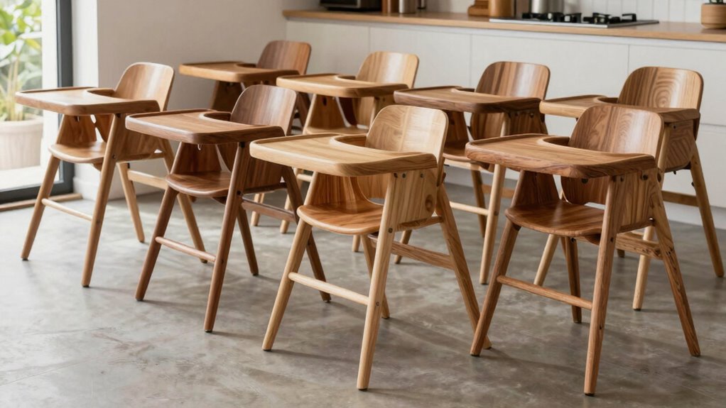ergonomic wooden high chairs