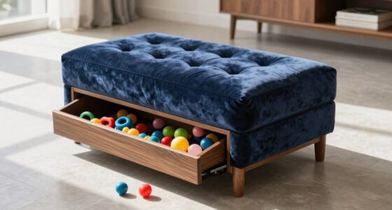 high capacity toy storage ottomans
