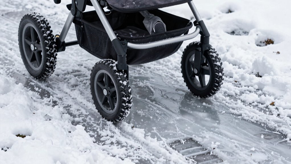 identify and avoid icy hazards