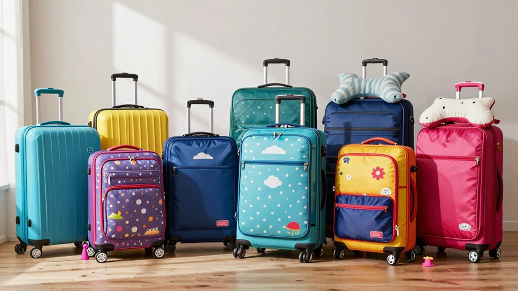 kids compartments carry on suitcases