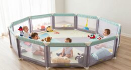large breathable baby playpens