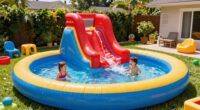 large kiddie pools with slides