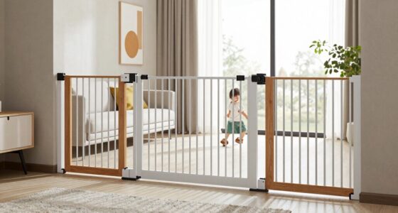 modern retractable baby gates