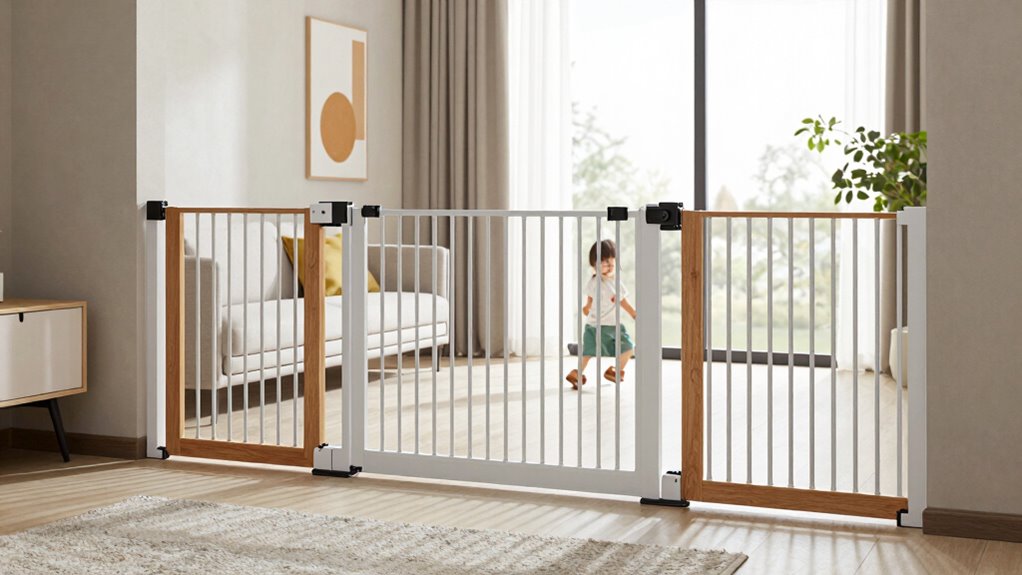 modern retractable baby gates