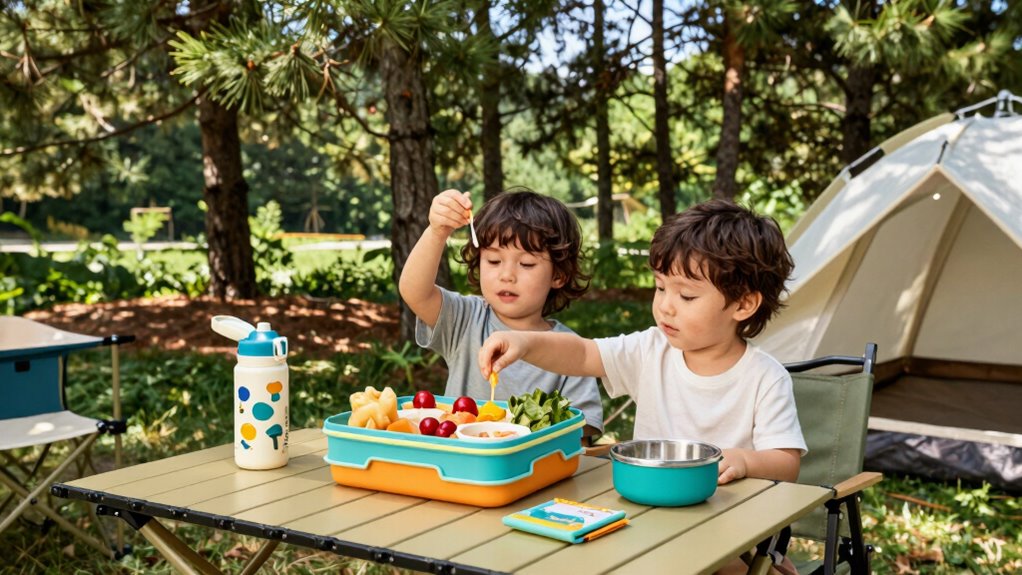packing healthy snacks and utensils