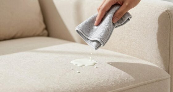 quick upholstery milk cleanup