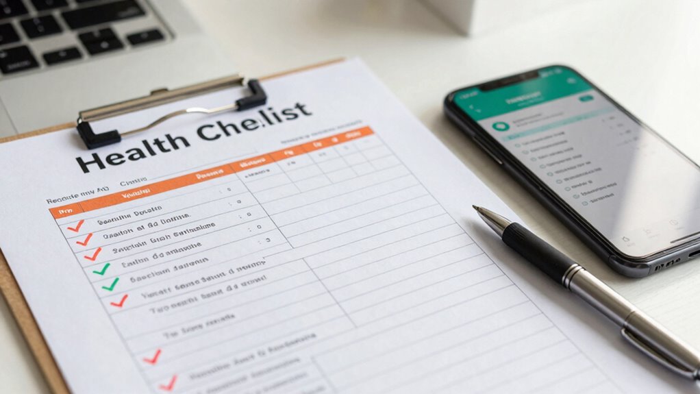 review vaccination and health records