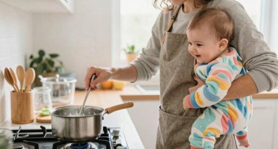 safe baby hip cooking