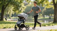safe jogging with baby