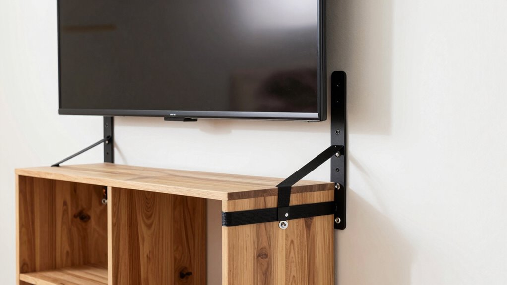 secure furniture with anchors