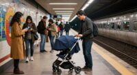 stroller navigation on transit