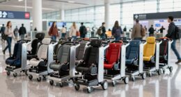 top car seat travel carts