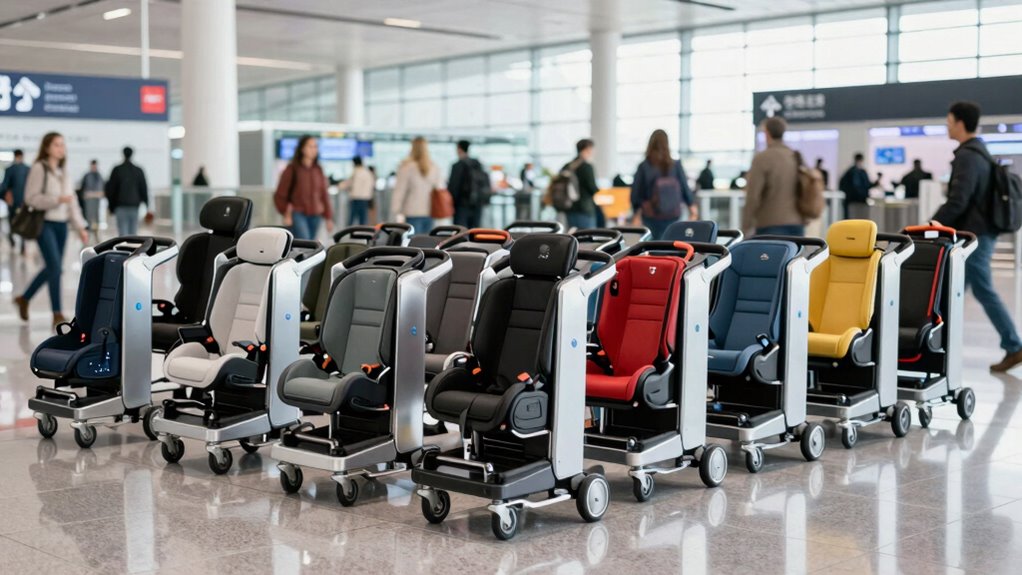 top car seat travel carts