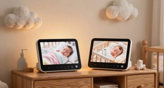 top split screen baby monitors